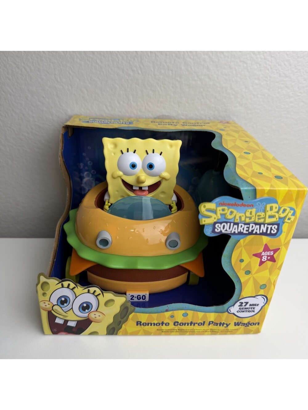 SpongeBob SquarePants Remote Control Patty Wagon 27MHz RC Car Nickelodeon NIB